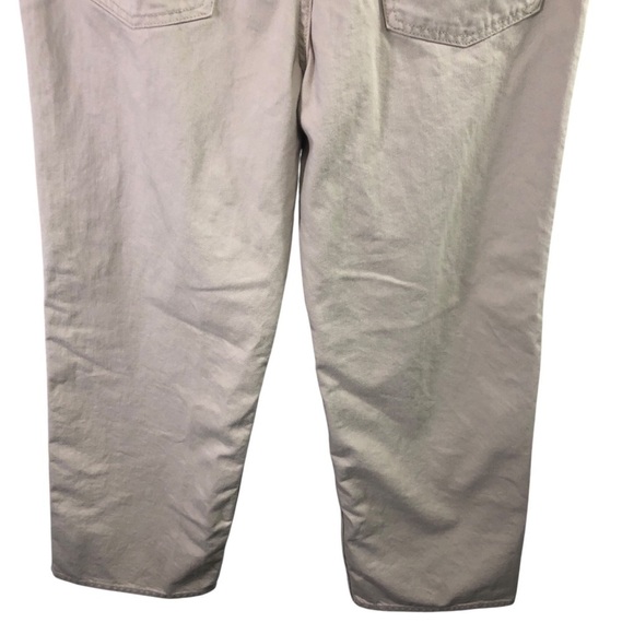 Uniqlo Wide High Waist Straight Jeans Women Sz 29X31 Loose Beige Preppy Casual - Picture 4 of 8